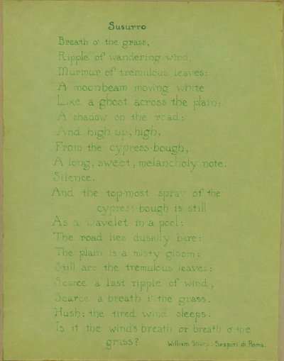 Susurro - William Sharp